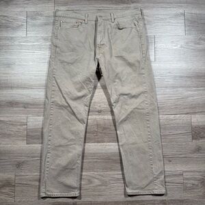 Men’s Levi’s 505 Desert Taupe Brown Regular Fit Low Stretch Jeans Size 38x30
